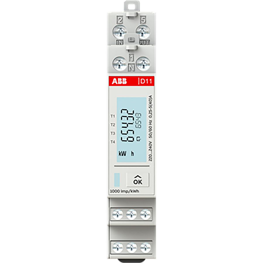 D11 15-M 40 Modbus B, Energiemeter MID, 1 fase direct VVE=96