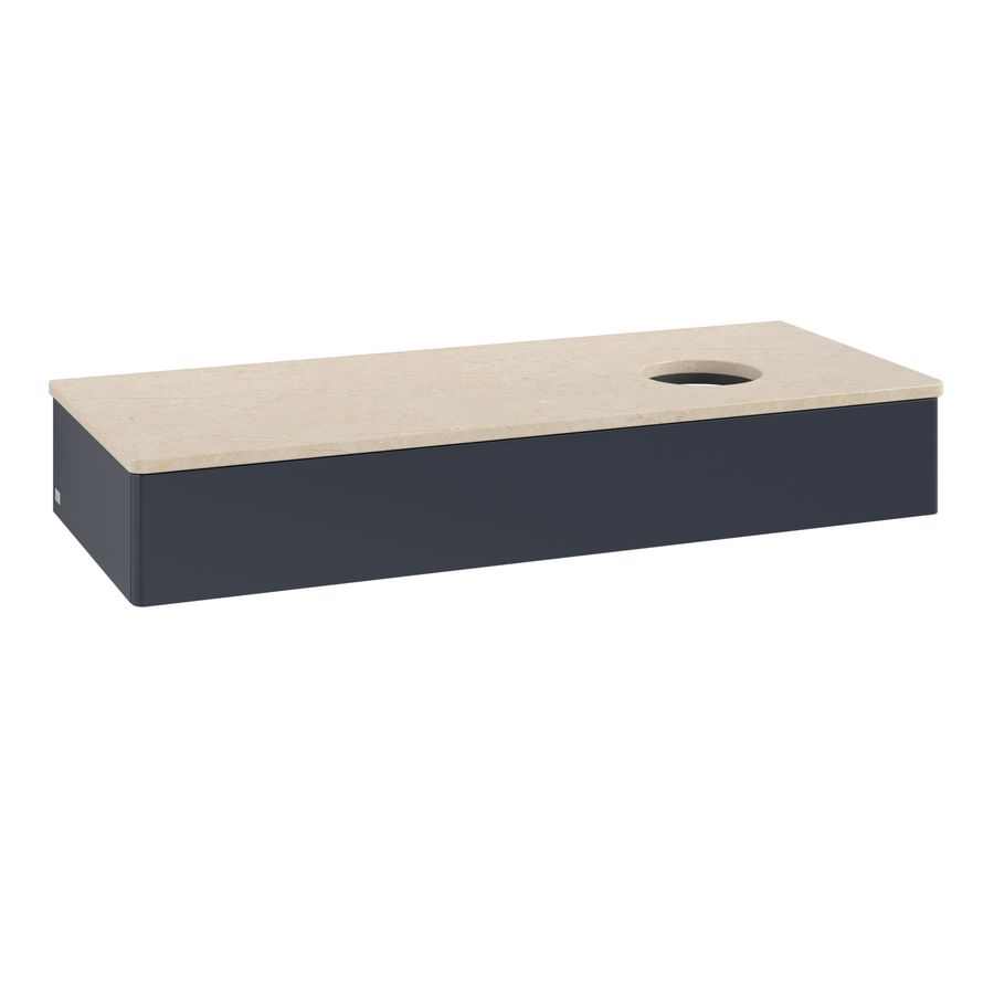 Wastafelonderkast Antao 1200x190x500mm Mid.Blue Matt Lacquer K12013HG