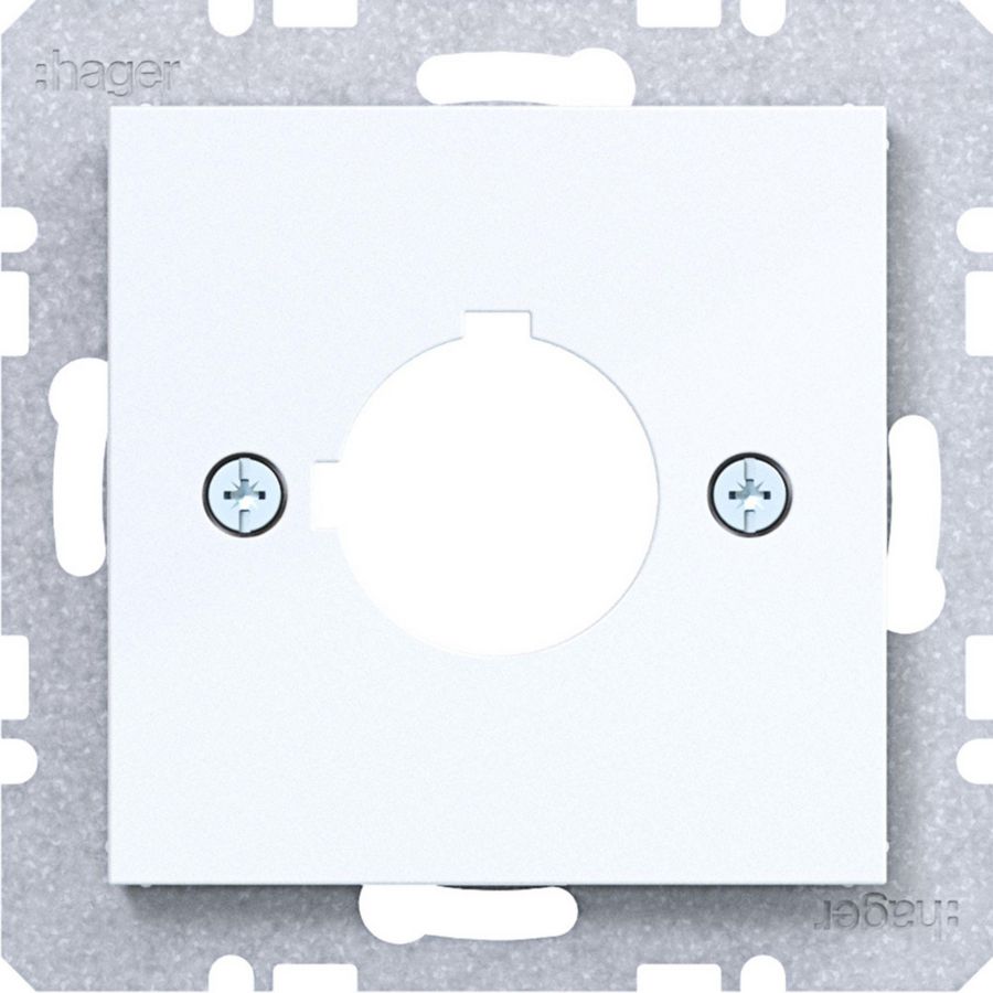 Centraalpl diam.22,5 mm A.x/C.x/S.1/B.x/Q.x/K.x lichtwit gl.