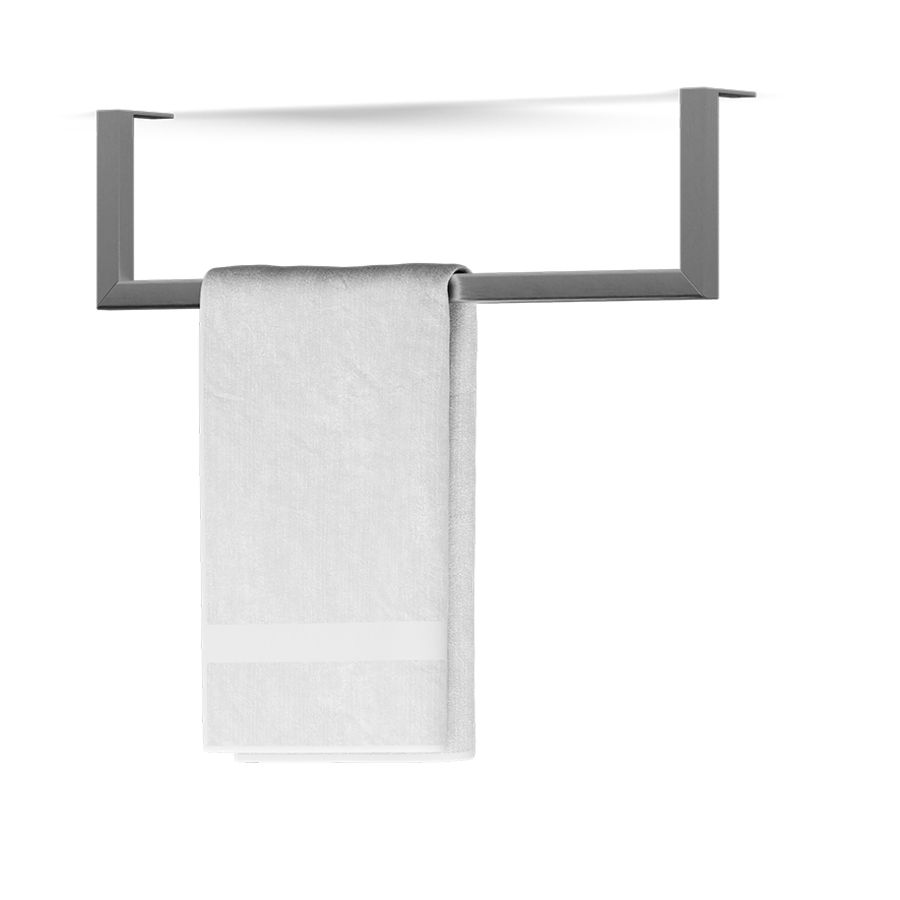 Rail handdoekhouder 500mm geborsteld RVS