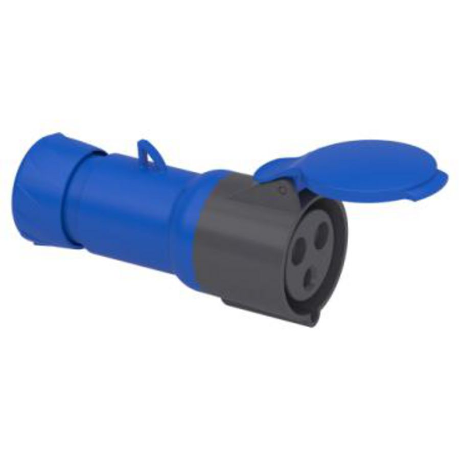 Koppelcontactstop 2P+A 16A 200-250V AC 6h IP44 PratiKa