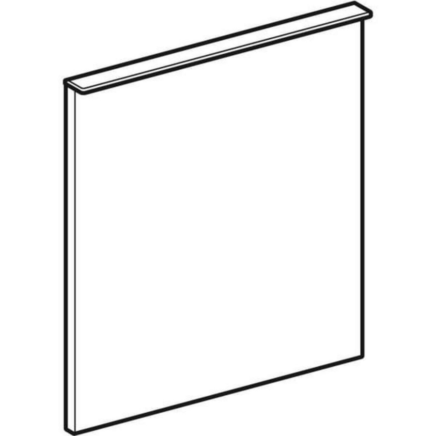 deur voor onderkast 38cm scharnier rechts: Eiken naturel