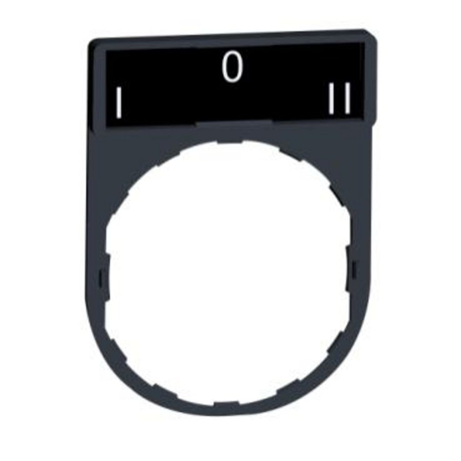 Schild 30x40mm etiket 8x27mmI-O-II" Harmony XB4/XB5 VVE=10