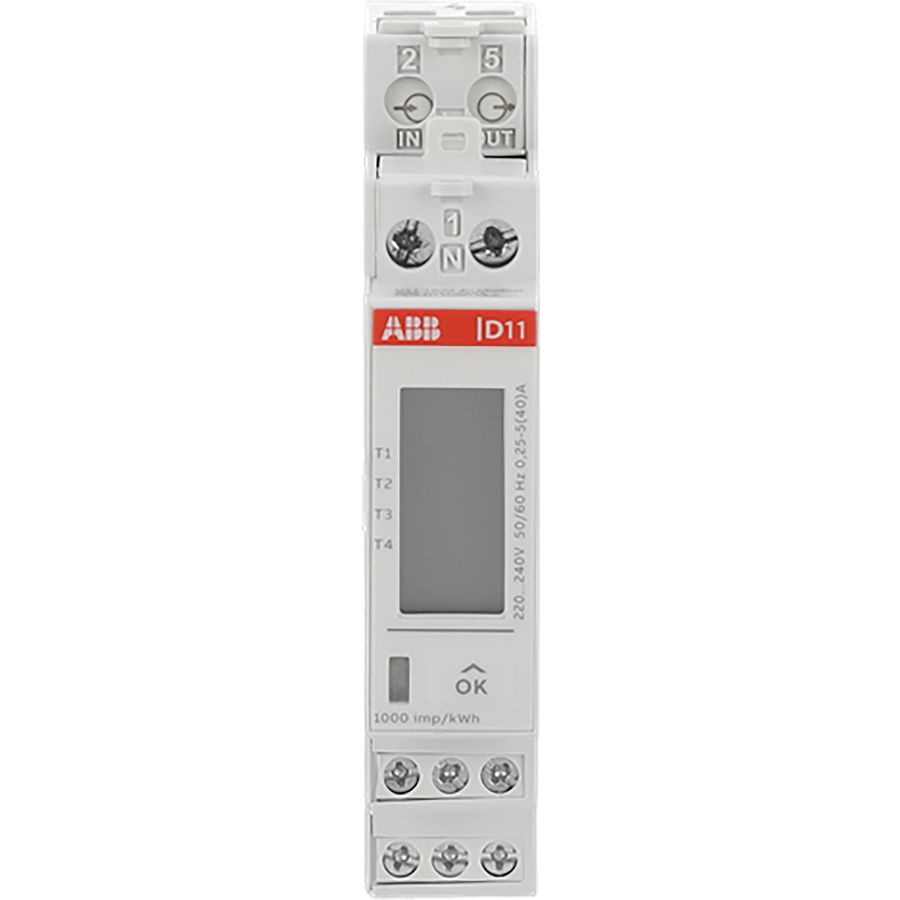 D11 15-M 40 Modbus, Energiemeter MID, 1 fase direct 40 A