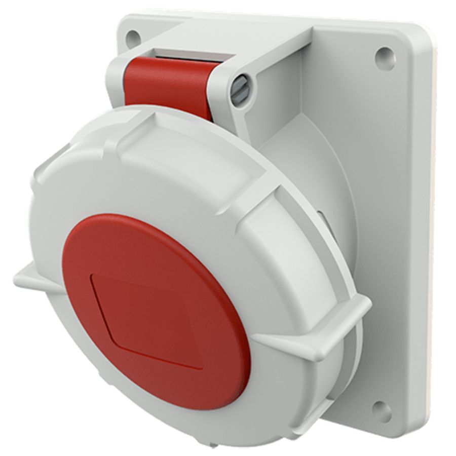 Inbouwwandcontactdoos 16A 4-polig  6H 400V IP67
