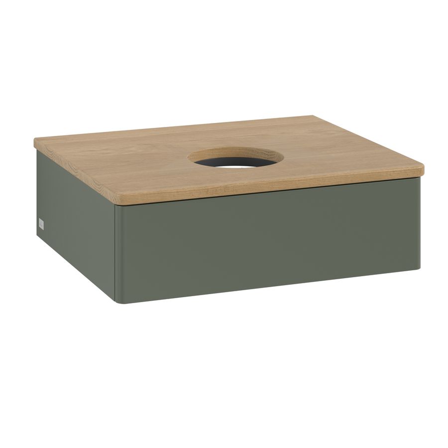 Wastafelonderkast Antao 600x190x500mm L.Green Matt Lacquer K07011HL