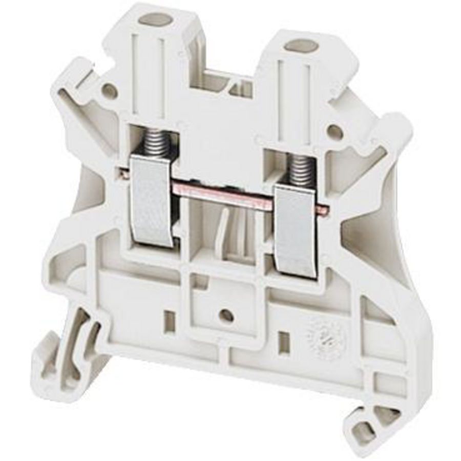 Doorvoer klemmenblok 2,5mm² Enkel niveau Wit Linergy VVE=50