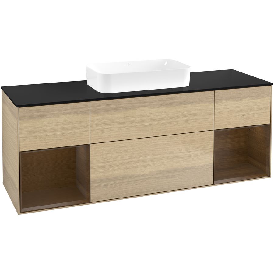 Wastafelonderkast Finion 1600x603x501mm Oak Veneer F742GNPC