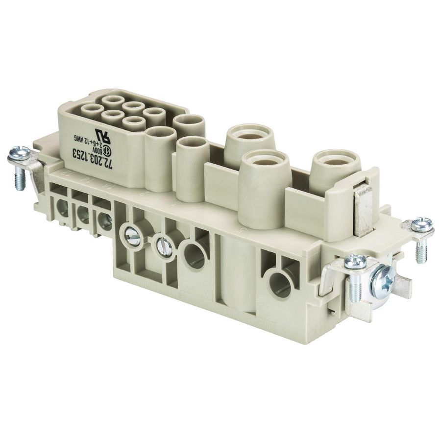 Contactblok female insert POW BUS 3/3/6 hea ca AG VVE=10