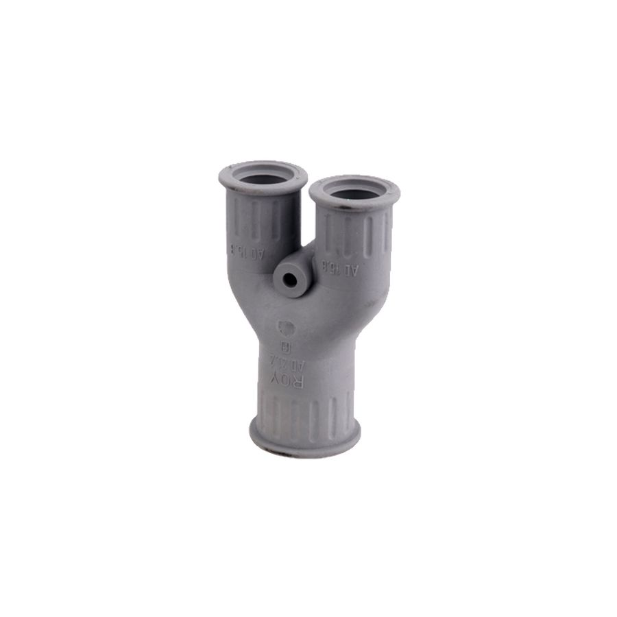 Y-stuk TPE kunststof Ø21,2mm - 2x Ø15,8mm grijs IP66 VVE=10