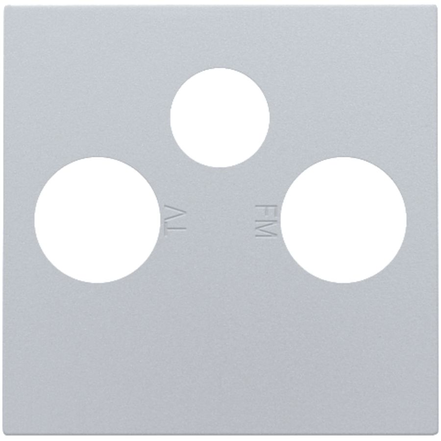 Afwerkingsset 2 enkelvoudige coaxaans. TV/FM/Satt. sterling