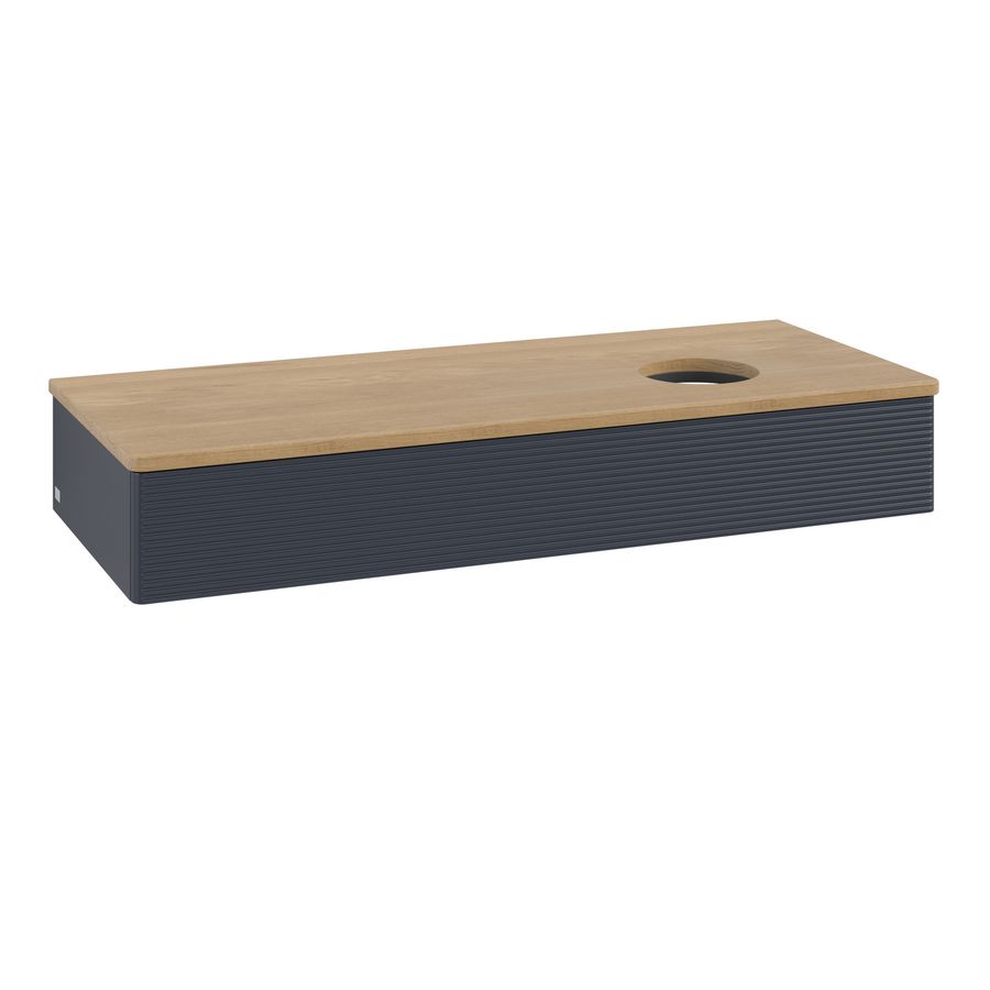 Wastafelonderkast Antao 1200x190x500mm Mid.Blue Matt Lacquer K12111HG