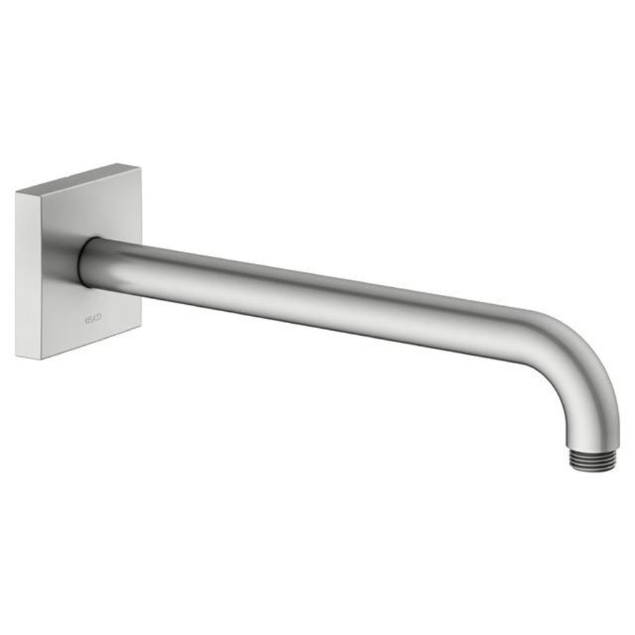 Douchearm wandaansluiting  rozet uit. 300mm rvs finish