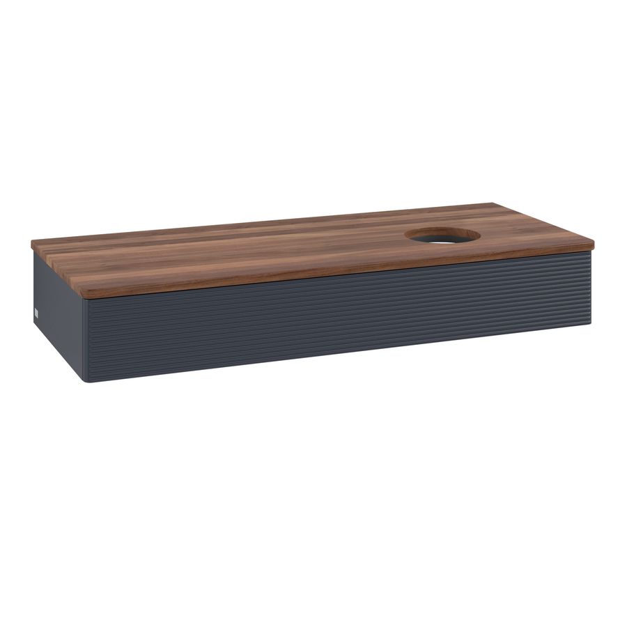 Wastafelonderkast Antao 1200x190x500mm Mid.Blue Matt Lacquer K12112HG