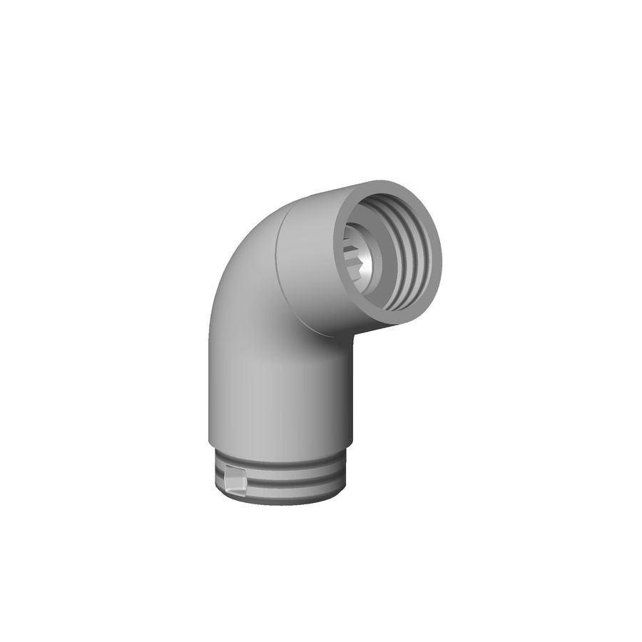 Bocht 20gr. 55X40X23mm-BG