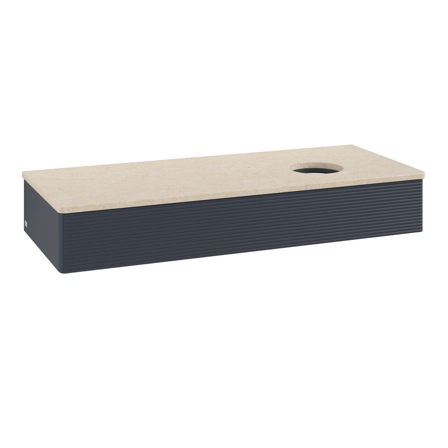 Wastafelonderkast Antao 1200x190x500mm Mid.Blue Matt Lacquer K12113HG