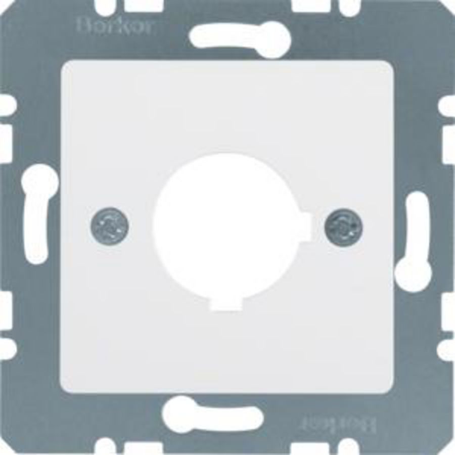 Centraalplaat met inbouwopening diam 225mm polarwit mat