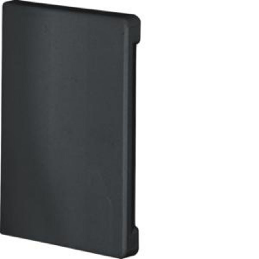 Eindplaat BR65 65x100mm halogeenvrij zwart