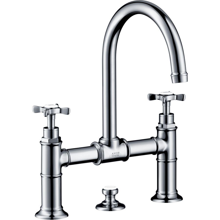 AXOR Montreux 3-gats wastafelmengkraan brugmodel chroom