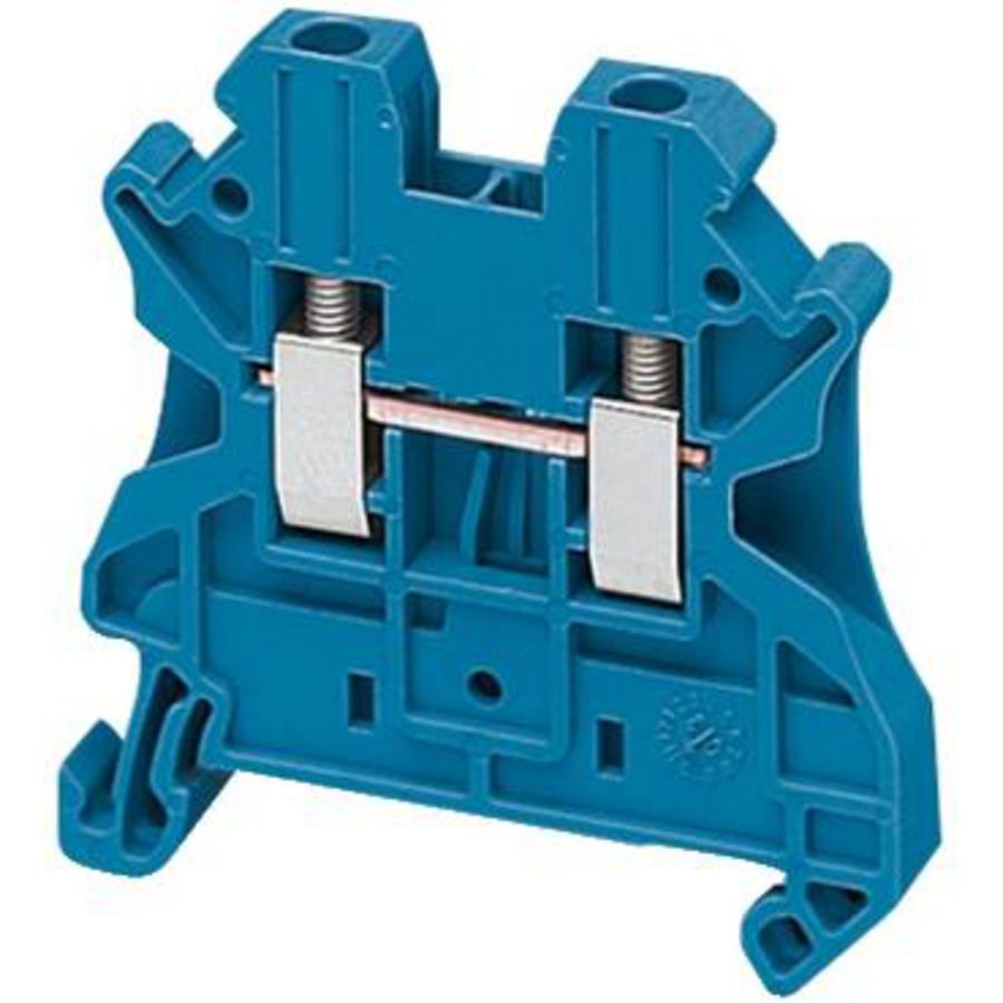 Doorvoer klemmenblok 2,5mm² 24A Blauw Linergy VVE=50