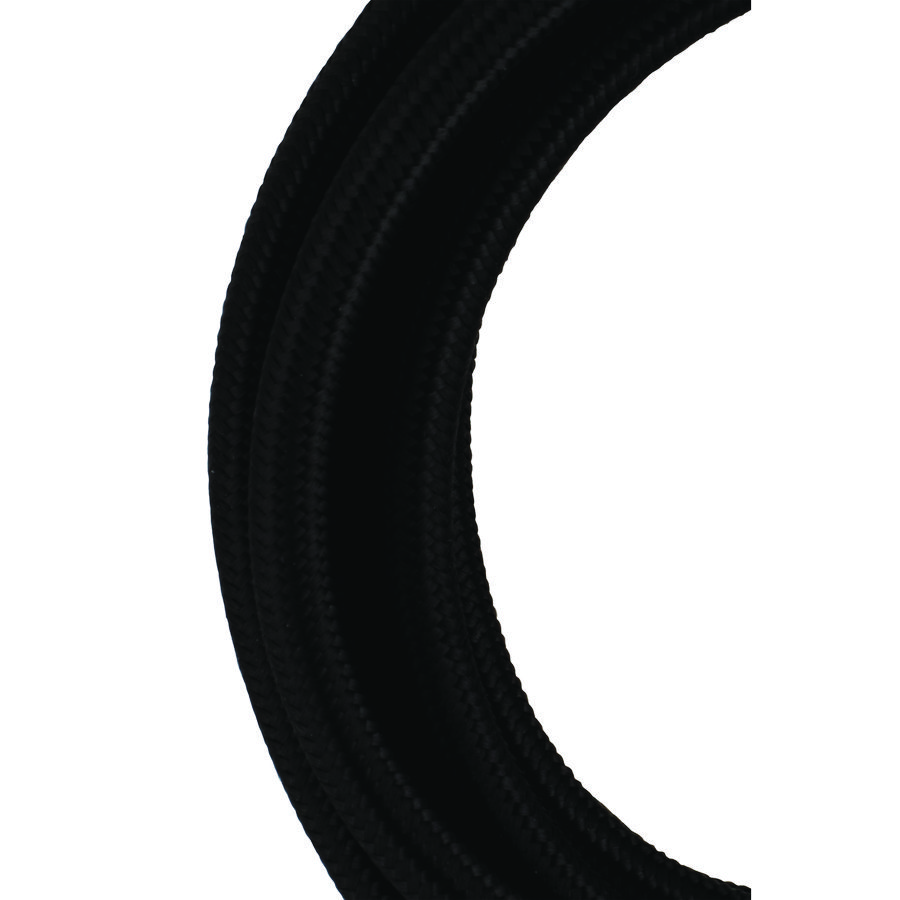 Lengte a 3m. Textielsnoer 2C 2x0,75mm² zwart