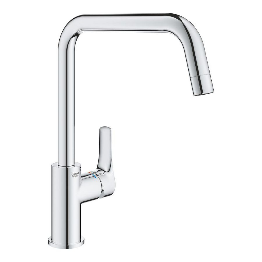 Eurosmart keukenmengkraan hoge uitloop sprong 228mm 1-hendel chroom (prof)