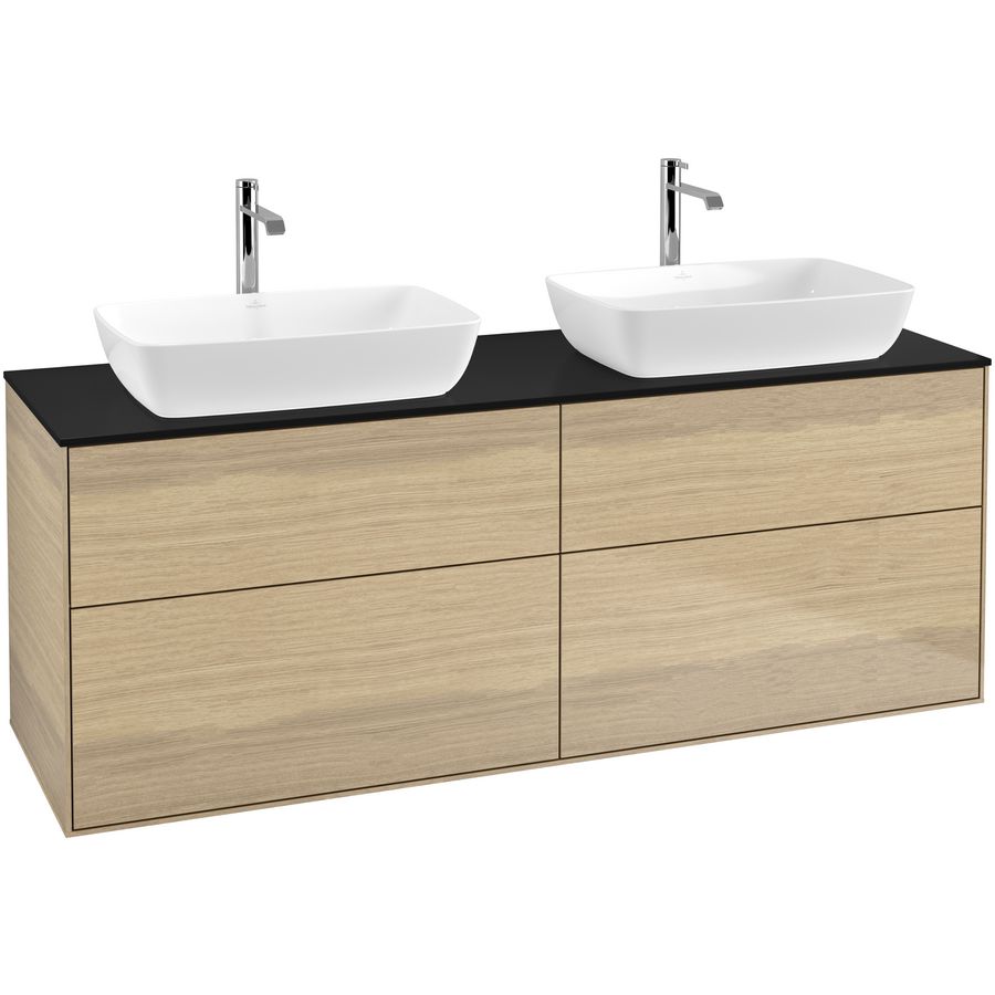Wastafelonderkast Finion 1600x603x501mm Oak Veneer F84200PC