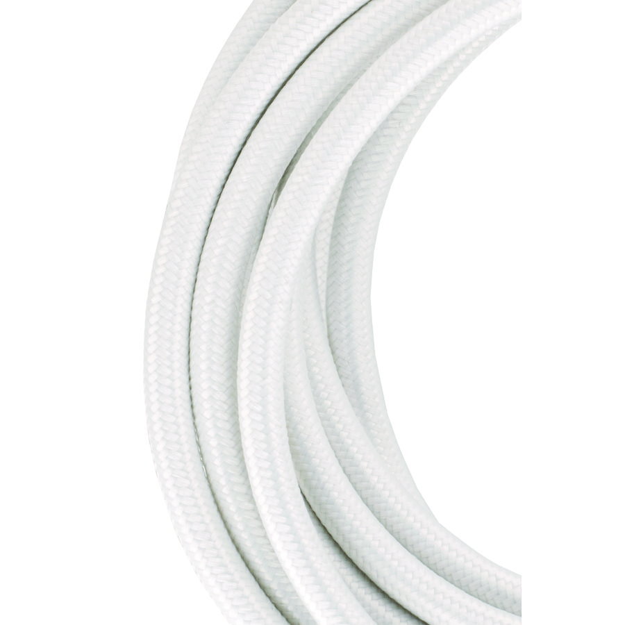 Lengte a 3m. Textielsnoer 2C 2x0,75mm² wit