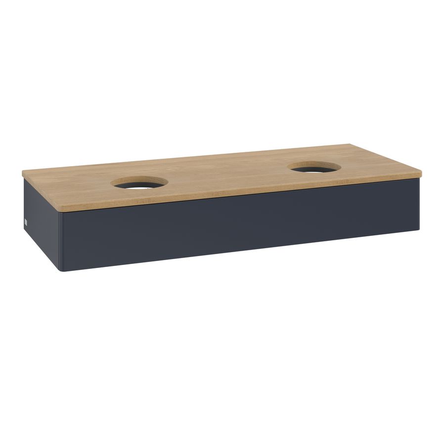 Wastafelonderkast Antao 1200x190x500mm Mid.Blue Matt Lacquer K13011HG