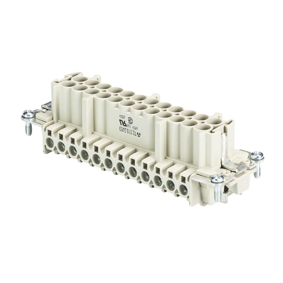 Contactblok binnenwerk STekerdeel 24p schroef VVE=10