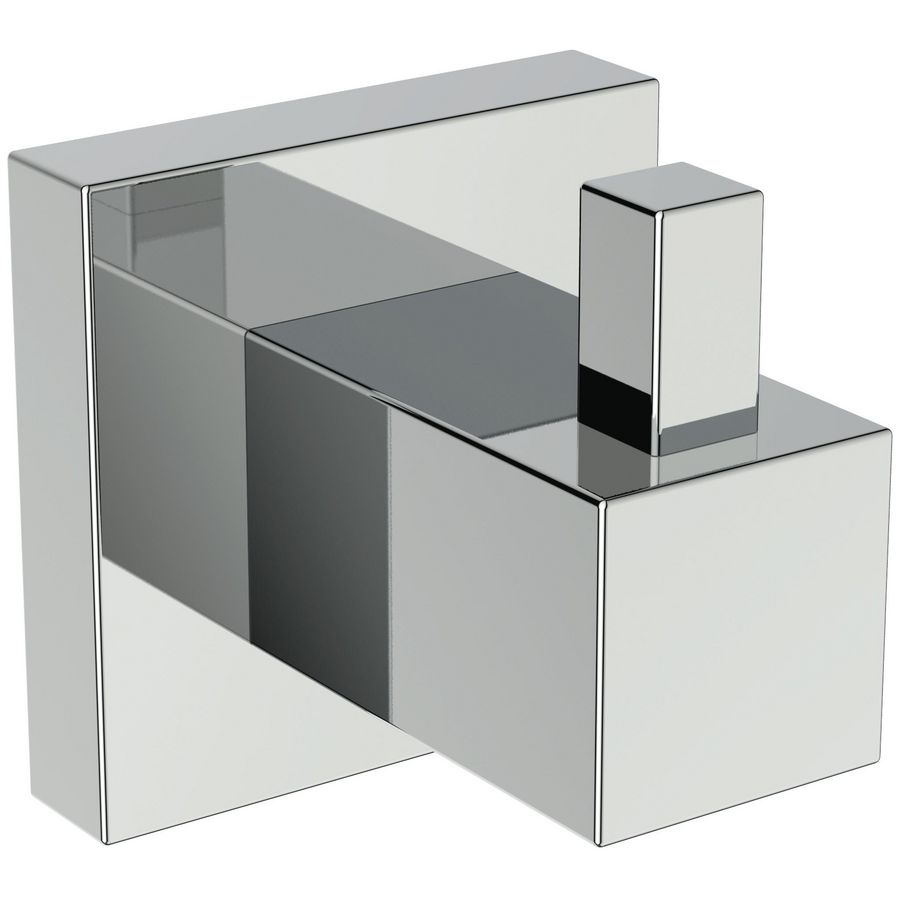 IOM square handdoekhaak enkel chroom