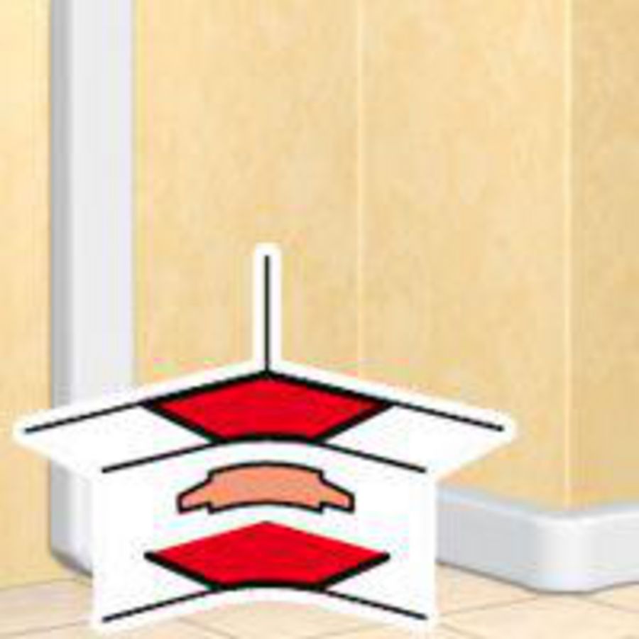 Mono binnenhoek 2 compartementen 50x105mm DLP VVE=10