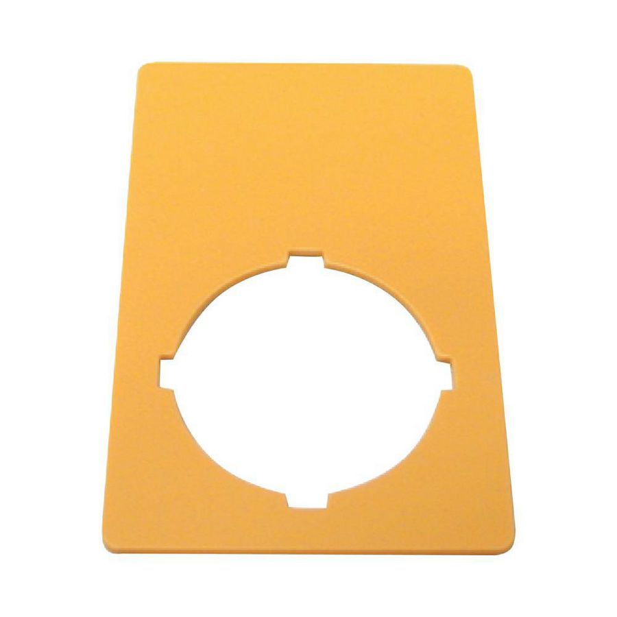 Schild Nood-Hold 50x33mm geel "Nood-Hold" VVE=10