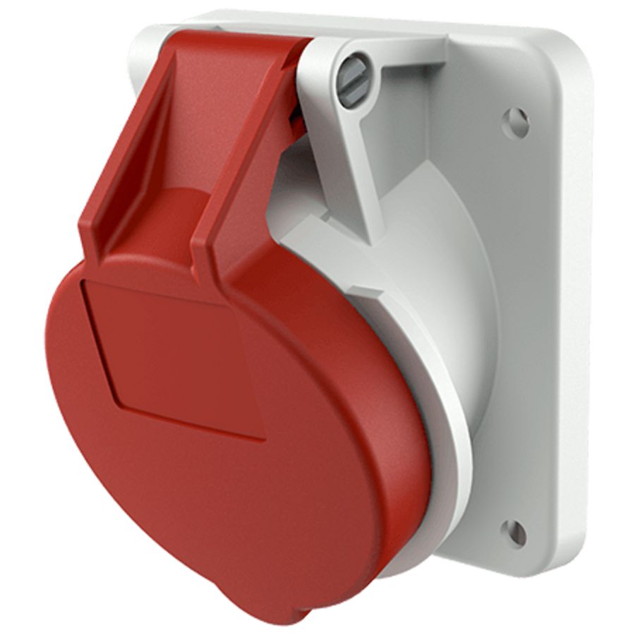 Inbouwwandcontactdoos 16A 5-polig  6H 400V IP44