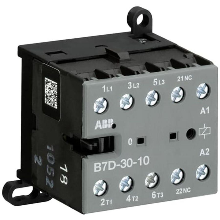 Magneetschakelaar mini 5,5kW 400Vac 3P spoelcode (0-1) 1NO