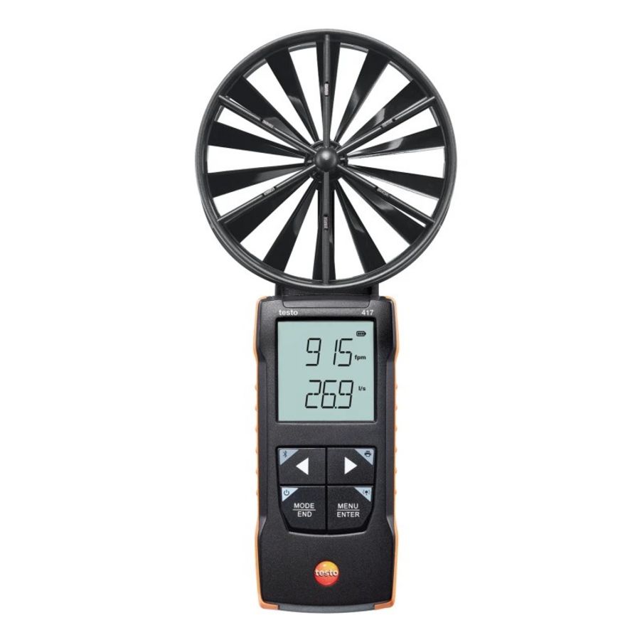 Digitale vleugelrad-anemometer 417 100mm met app-koppeling