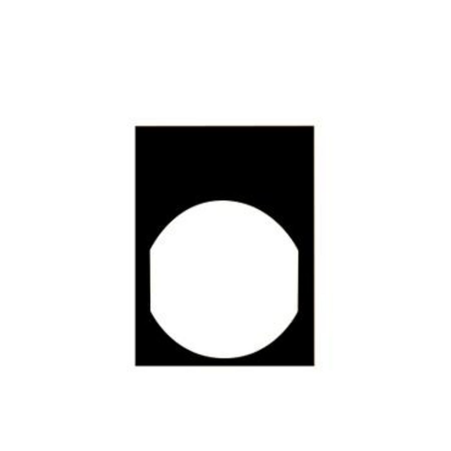 Etiket 30x40mm Zwart Harmony XB4/XB5 VVE=10