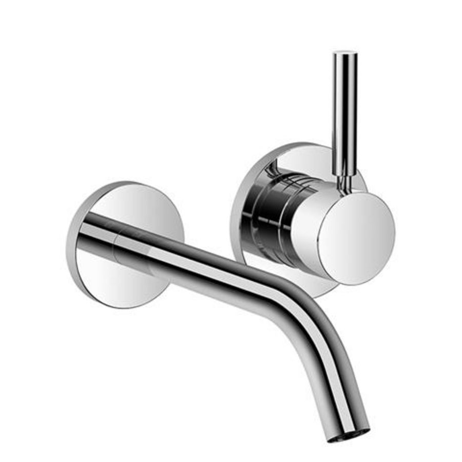 META 1-hendel Wandmengkraan z. afvoergar. platina mat 36860660-06