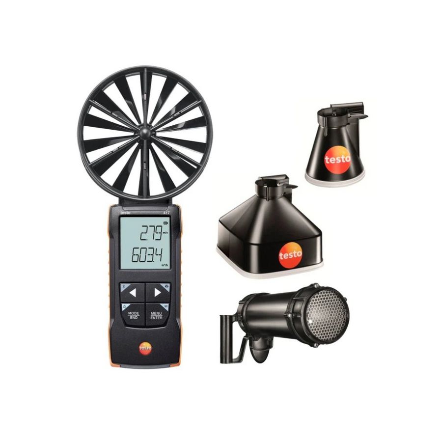 Digitale vleugelrad-anemometer 417 100mm set 2