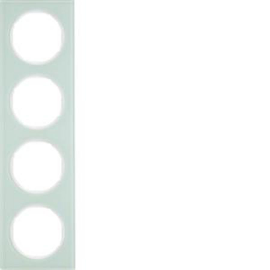 Afdekraam 4-v berker R.3 Glas polarwit