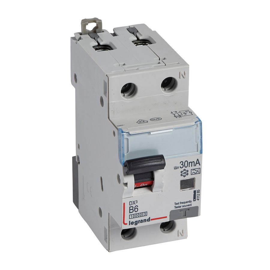 Aardlekautomaat 1P + N B6A 10kA 30mA