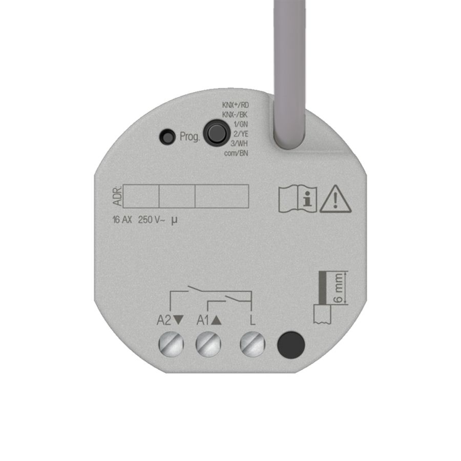 Inbouwactor 2-voudig 6A KNX