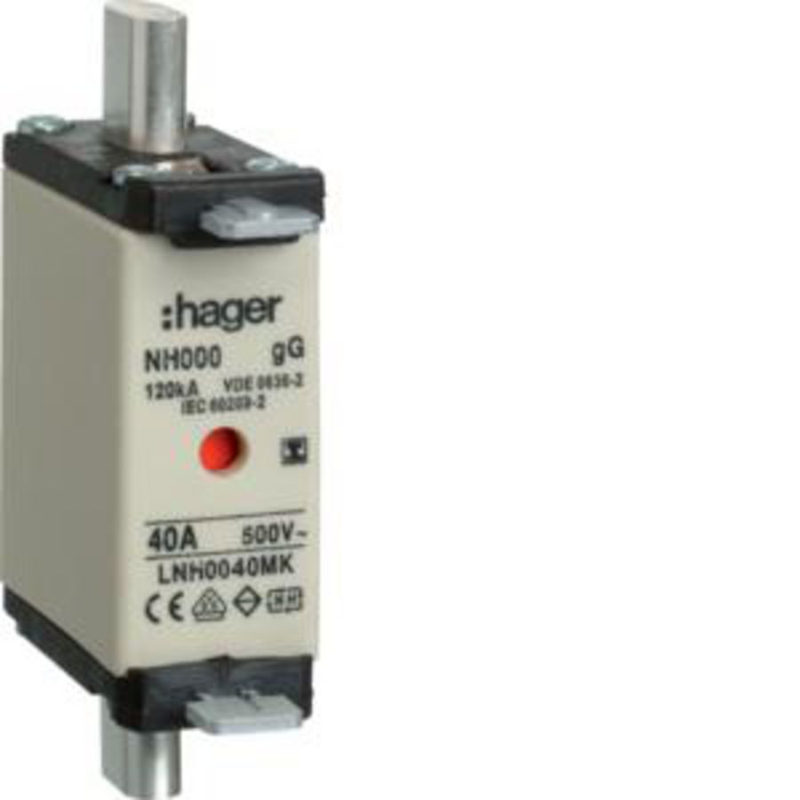 Mespatroon NH000 40A 500V gG combimelder geisoleerd VVE=3