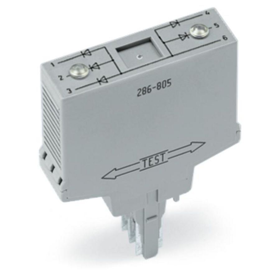 Componentenmodule met diode +5st. Diode 1N4007 grijs 286-805
