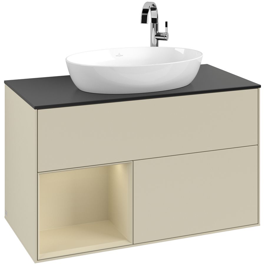 Wastafelonderkast Finion 1000x603x501mm S.Grey Matt Lacquer G892HJHJ