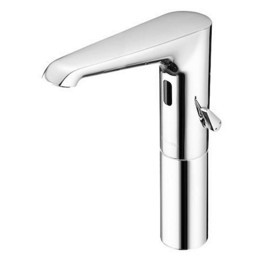 XERIS E HD-M elektr. Wastafelmengkraan large chroom m.batterijvoeding