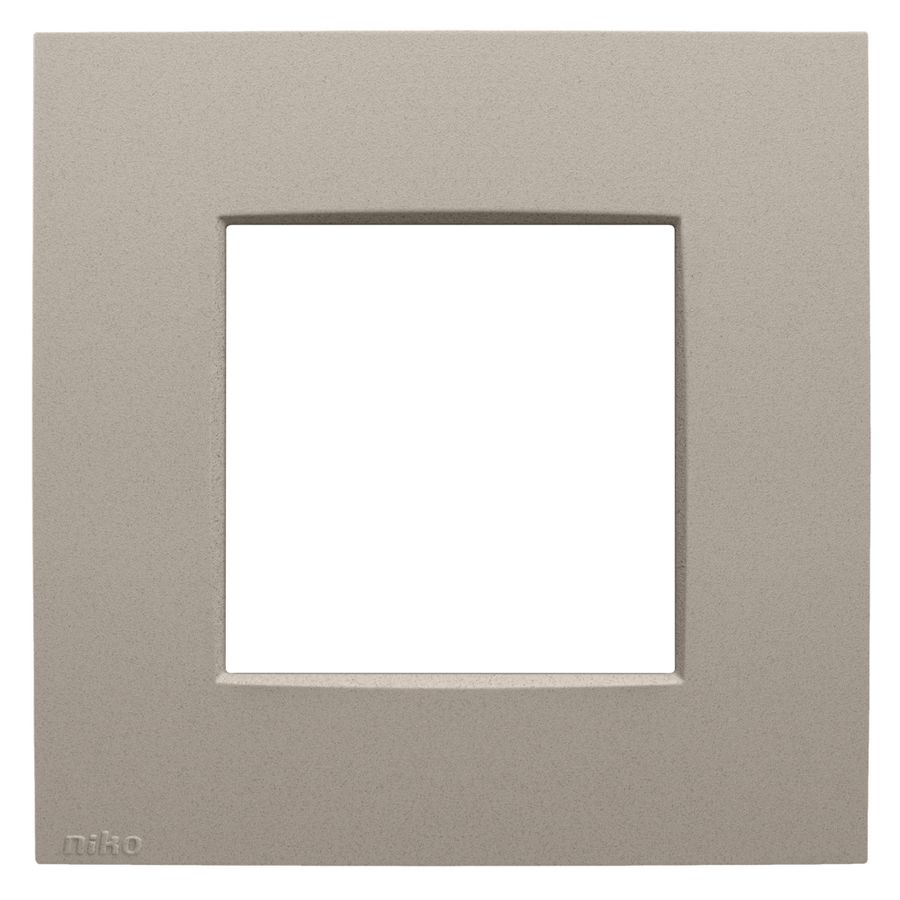 Enkelvoudige afdekplaat Niko Intense claystone textured