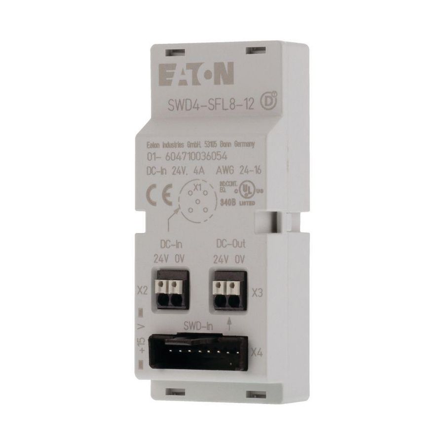 SmartWire T-conn., kastdoorvoer, 8p vlak IP20 naar 5p IP67 r