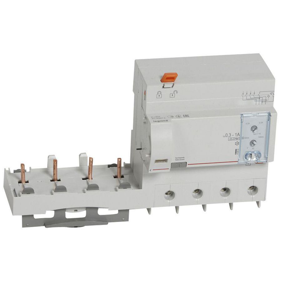 Aardlekblok 4-polig 63A 300/1000mA F DX3 DIN
