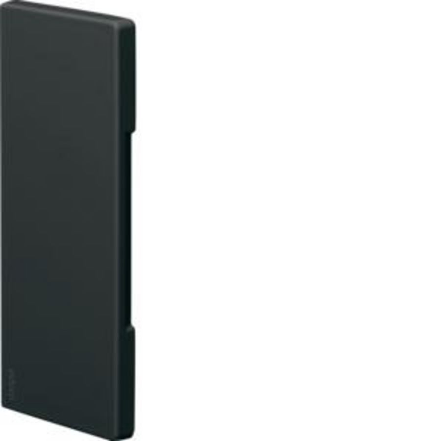Eindplaat BR65 65x170mm halogeenvrij zwart